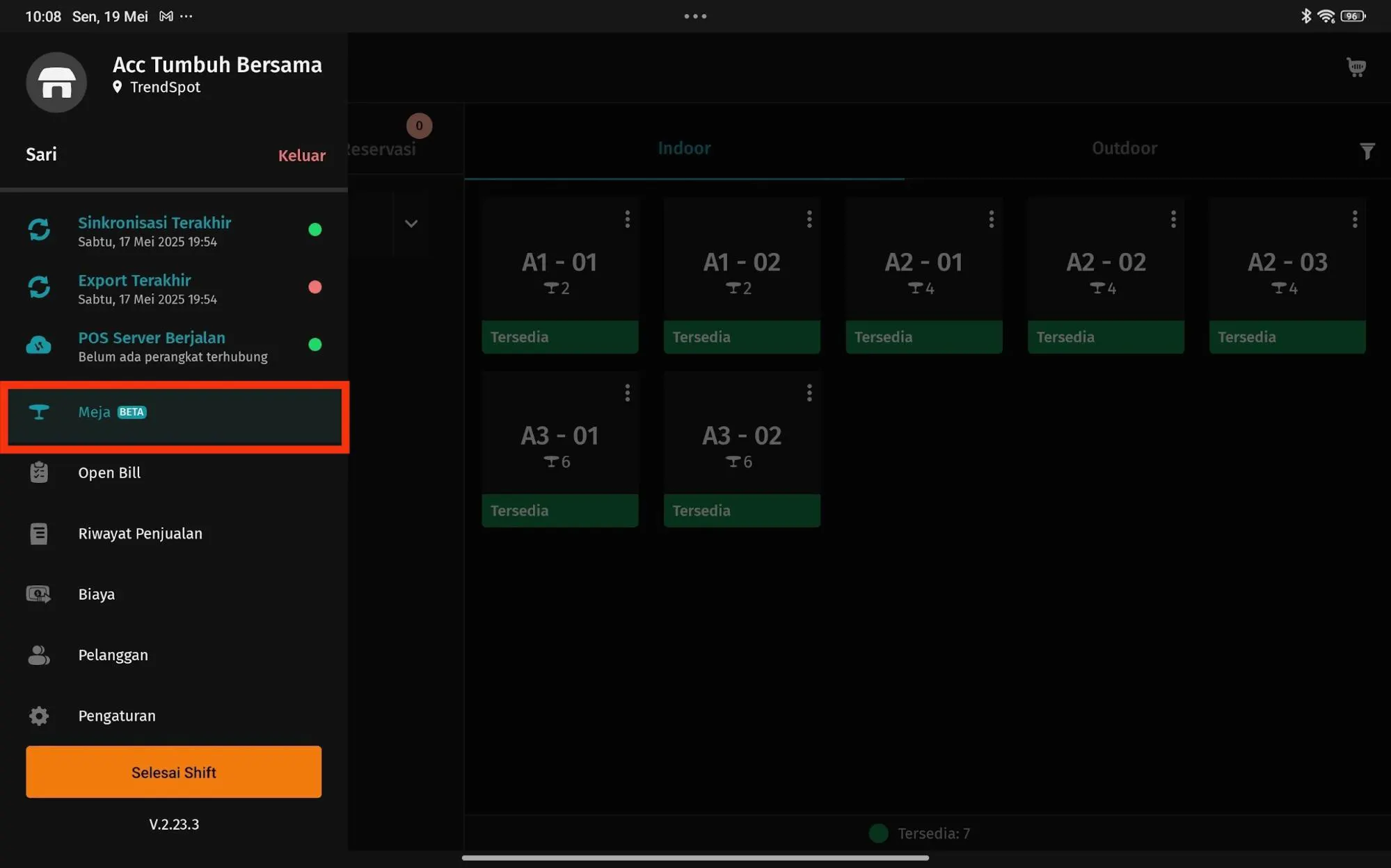 1 Membuat Reservasi pada Accurate POS